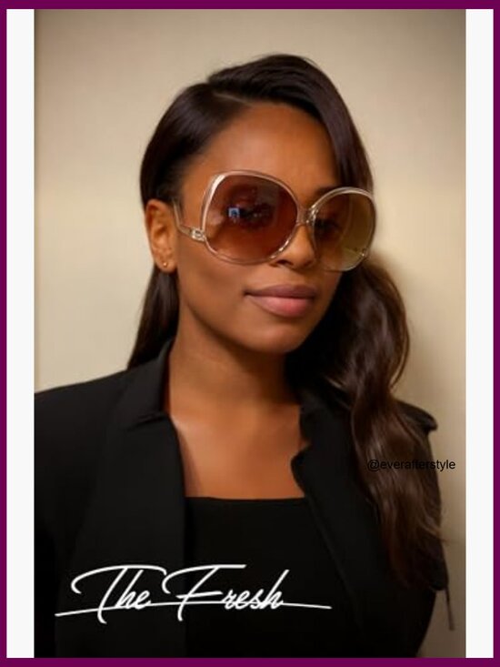 Oversized Square Jackie O Cat Eye Hybrid Butterfly Fashion Sunglasses main image 5